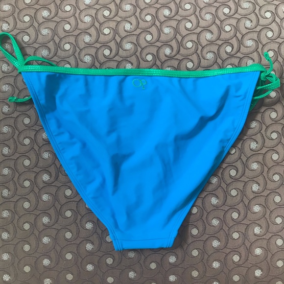 NWT OP Blue and Green Shimmer Bikini Bottom - Picture 6 of 6